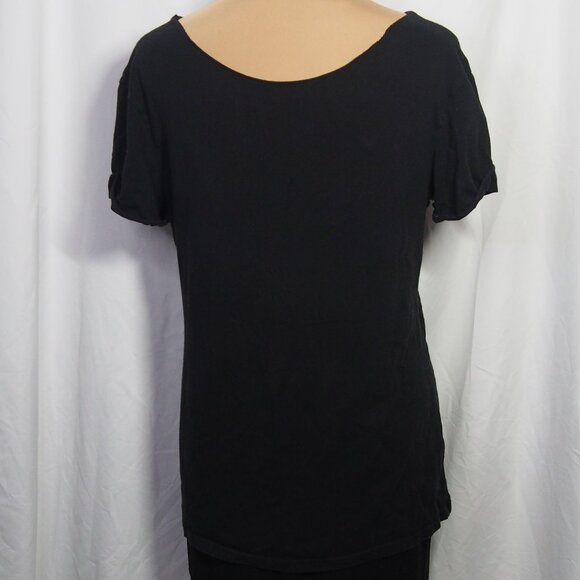 Nirvana Black/ Yellow Smiley Band Logo Rolled Collar T-Shirt Size L - Picture 4 of 15